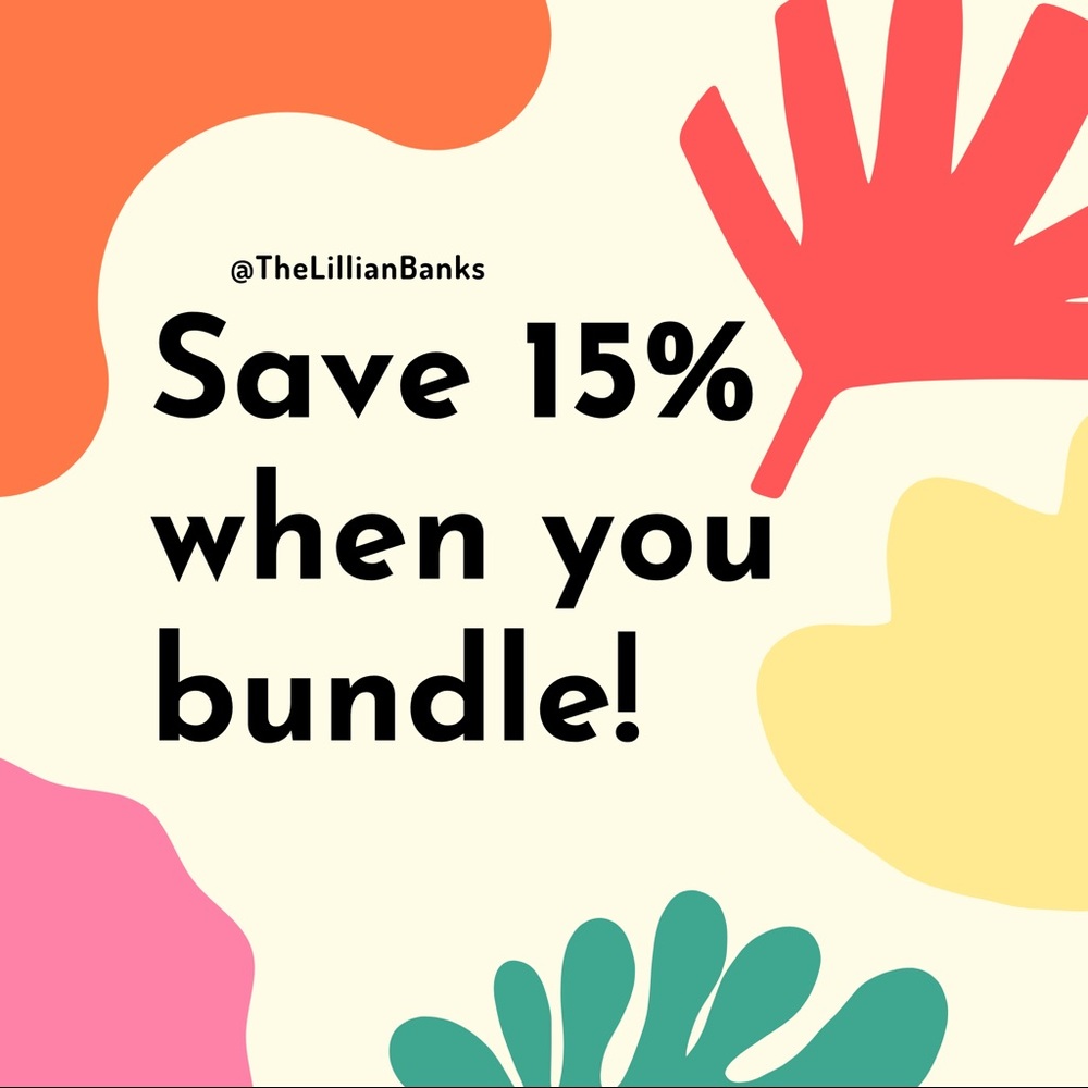 SAVE WHEN YOU BUNDLE! 🛍🛍 New items coming soon✨